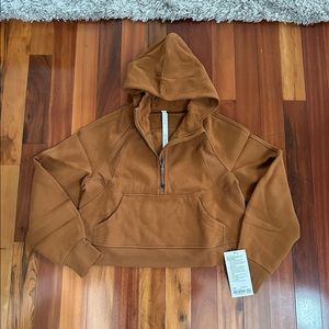 Lululemon Scuba Oversized 1/2 Zip XS/S Copper Brown